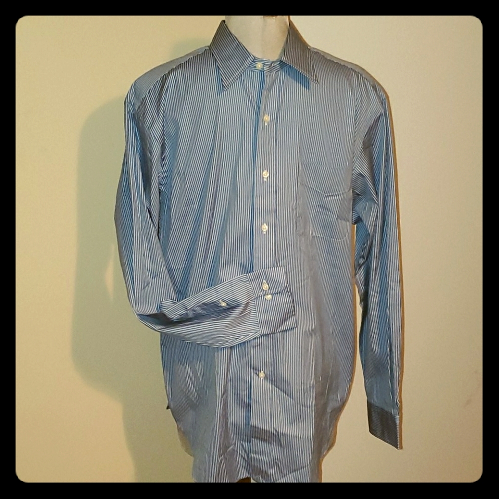 Ralph Lauren blue striped dress shirt